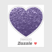 Sticker Parties scintillant violet foncé ultra violet péti (Feuille)