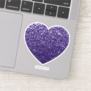 Sticker Parties scintillant violet foncé ultra violet péti