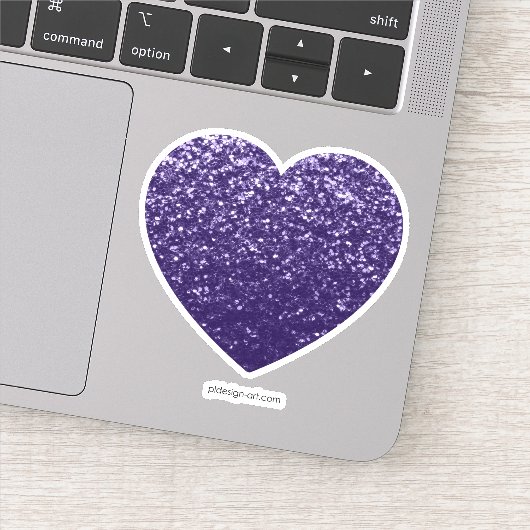 Sticker Parties scintillant violet foncé ultra violet péti (Détail)