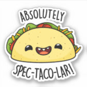 Sticker Parun Taco Funny Spec-Taco-Lar (Devant)