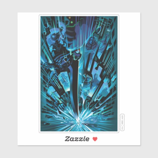 Sticker Pas aujourd'hui (Feuille)