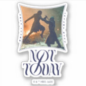 Sticker "Pas Aujourd'Hui" Arya Stark Vs. Le Roi De Nuit (Devant)
