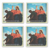 Sticker Pas aujourd'hui Satan Matthew 4:10 (Devant)