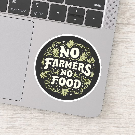 Sticker Pas d'agriculteurs ni de nourriture (Détail)