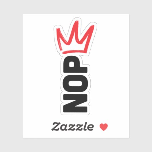 Sticker Pas de bouton de rois (Feuille)
