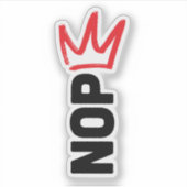 Sticker Pas de bouton de rois (Devant)