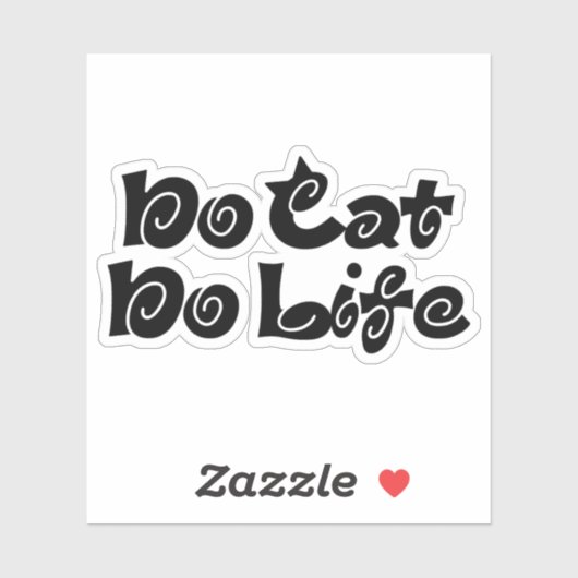 Sticker Pas de chats, pas de vie (Feuille)