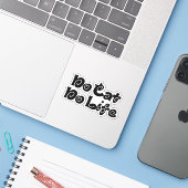 Sticker Pas de chats, pas de vie (Ordinateur portable avec iPhone)