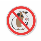 Sticker Pas de cochon de Guinée (Devant)