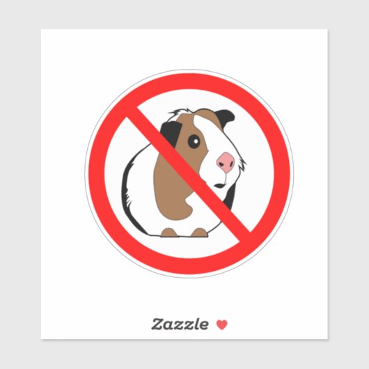 Sticker Pas de cochon de Guinée (Feuille)