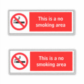 Sticker Pas de fumoir (Devant)