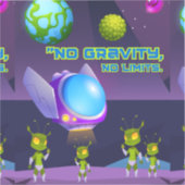Sticker Pas de gravité pas de limites (Recto)