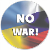 Sticker Pas de guerre entre Russie et Ukraine (Devant)