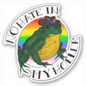 Sticker Pas De Haine Dans Ma Poule (Devant)