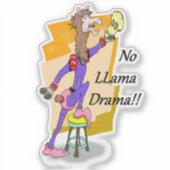 Sticker Pas de Lama Drama ! ! 2 (Devant)