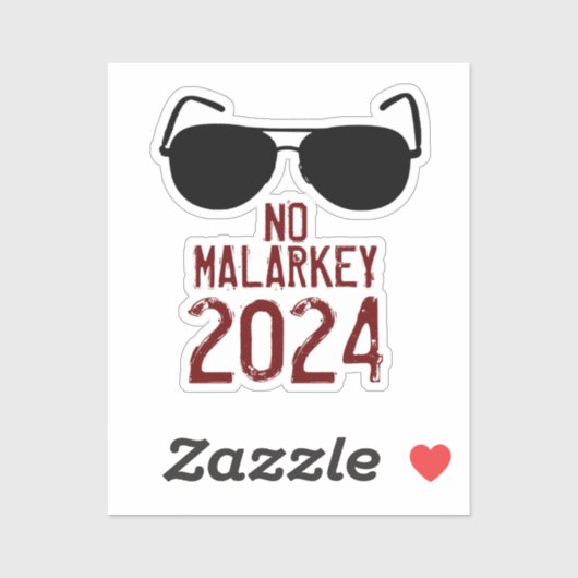 Sticker Pas de Malarkey 2024 (Feuille)