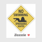 Sticker Pas de natation - Spinosaurus (Feuille)