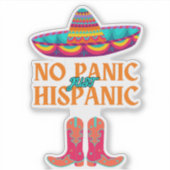 Sticker Pas de panique Mois du patrimoine hispanique drôle (Devant)