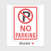 Sticker Pas de panneau de stationnement (Feuille)