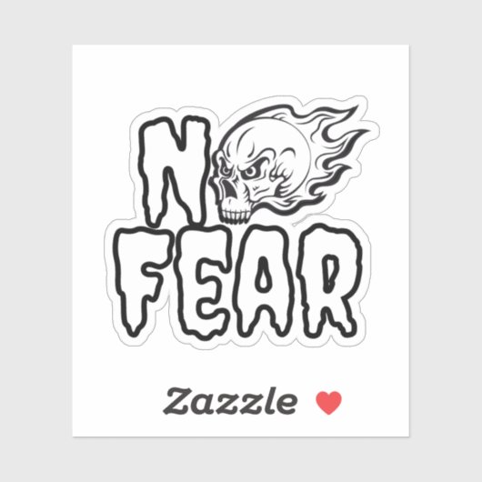 Sticker Pas de peur (Feuille)