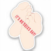 Sticker Pas de pieds de jour chaussettes (Recto)
