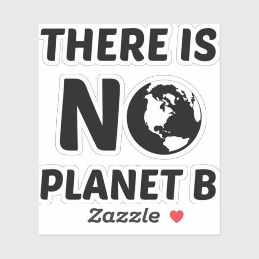 STICKER PAS DE PLANÈTE B (Feuille)