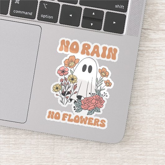 Sticker Pas de pluie Pas de fleurs (Détail)