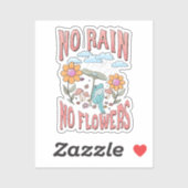 Sticker "Pas de pluie, pas de fleurs" | Floral inspirant (Feuille)