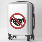 Sticker Pas de poignée de main (Sur valise)