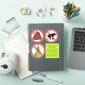 Sticker Pas de Pot de Chien (Couverture iPad)