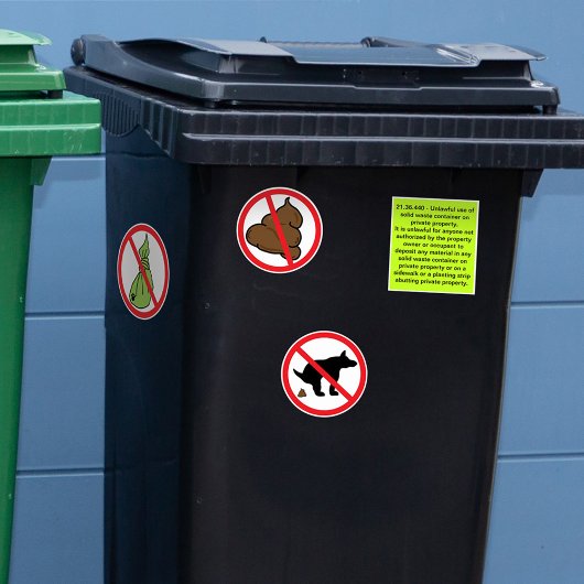 Sticker Pas de Pot de Chien