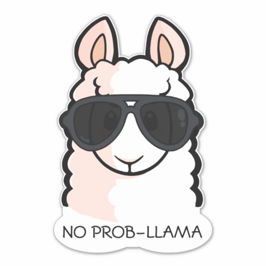 Sticker Pas de Prob-Llama (Devant)