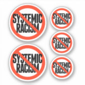 Sticker Pas de racisme systémique (Devant)
