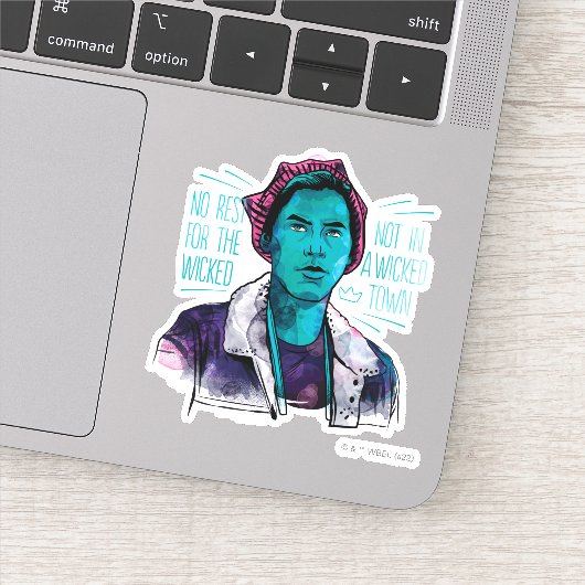 Sticker Pas De Repos Pour Les Méchants (Détail)