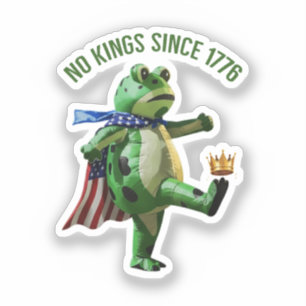 Sticker Pas de rois depuis 1776 Portland Frog   Grenouille