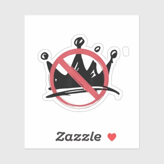 Sticker Pas De Rois En Amérique 2025 4 juillet (Feuille)