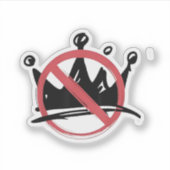 Sticker Pas De Rois En Amérique 2025 4 juillet (Devant)