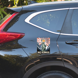 Sticker Pas de rois en Amérique Liberity Status USA Démocr