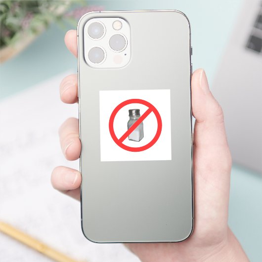 Sticker Pas de sel (Téléphone)
