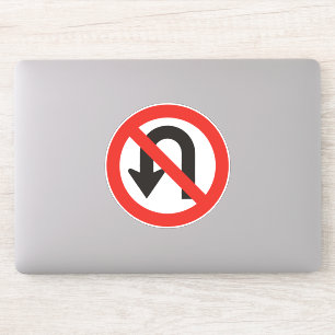 Sticker Pas de signe à demi-tour