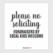 Sticker pas de sollicitation pour des collectes de fonds p (Feuille)