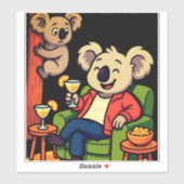 Sticker Pas de soucis, juste des gorgées (Feuille)