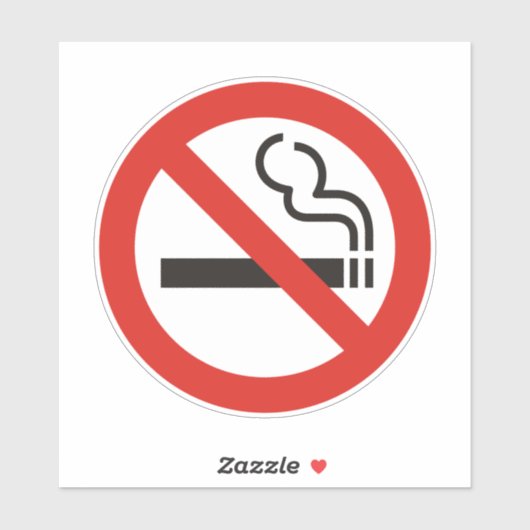 Sticker Pas de tabac (Feuille)