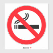 Sticker Pas de tabac (Feuille)