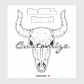 Sticker Pas de tonneau jamais Thunder_Cove (Feuille)