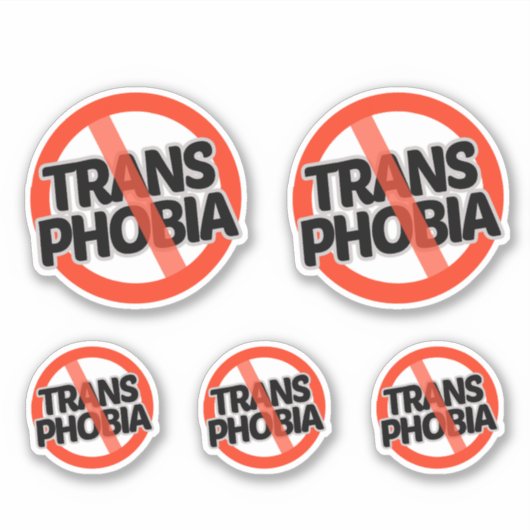 Sticker Pas de transphobie (Devant)