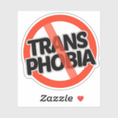 Sticker Pas de transphobie (Feuille)