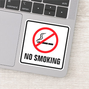 Sticker Pas de vignette en vinyle avec bordure noire