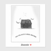 Sticker Pas d'endroit comme la maison (Feuille)