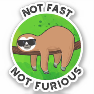 Sticker Pas Fast Pas Furny Funny Movie Pun de fentes